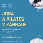 Joga a pilates v záhrade